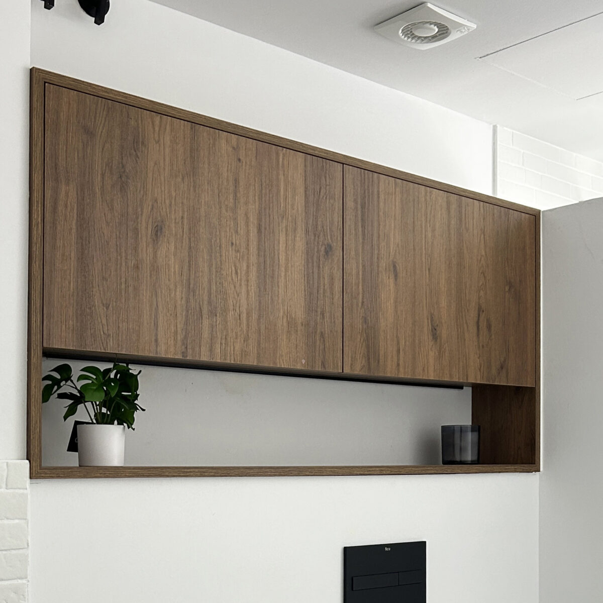 muebles a medida para baño de nogal